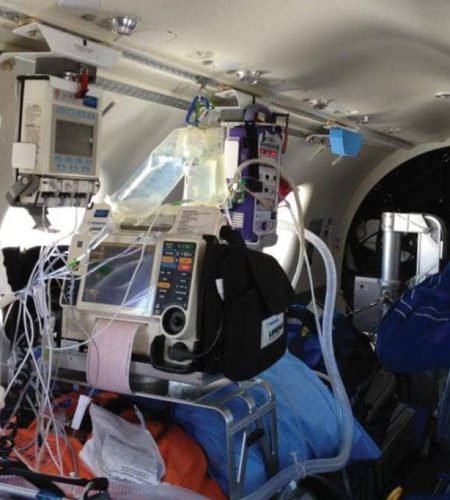 Transport of critically ill and ventilator